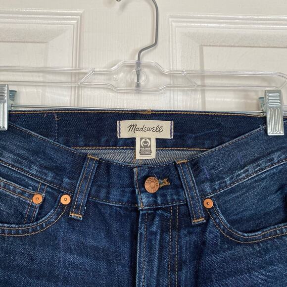 MADEWELL Low Rise Perfect Vintage Straight Jean Lilycrest Wash Size 24 Dark Wash - Picture 6 of 10